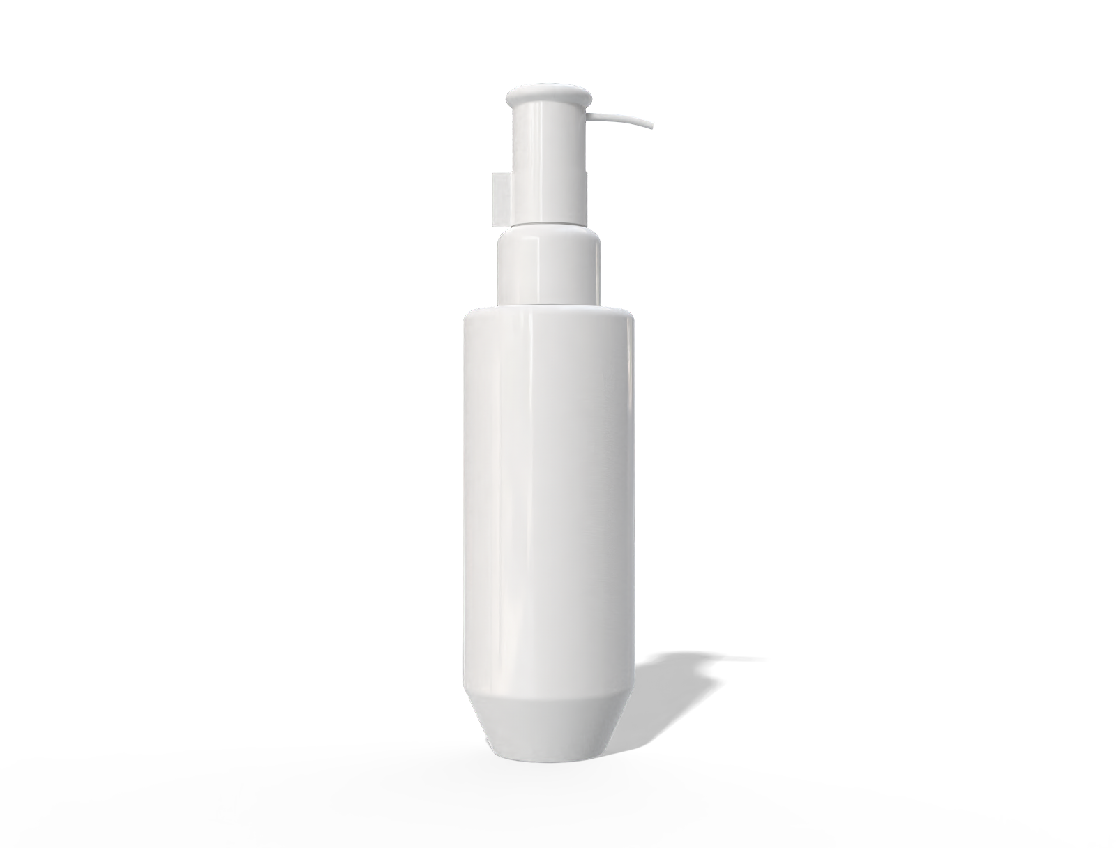 500 ml plastic shampoo pump bottle — Glossy plastic