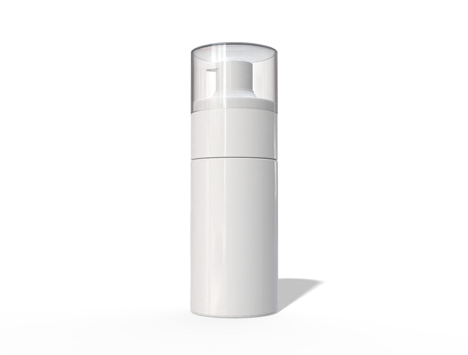 150 ml plastic skincare pump bottle — Glossy plastic