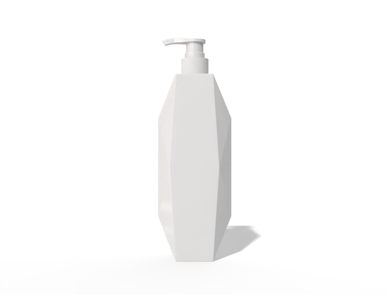 300 ml plastic shampoo pump bottle — Glossy plastic