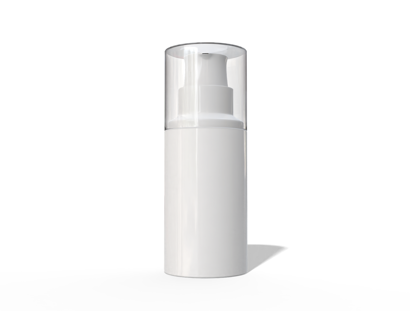 100 ml plastic lotion pump bottle — Glossy plastic