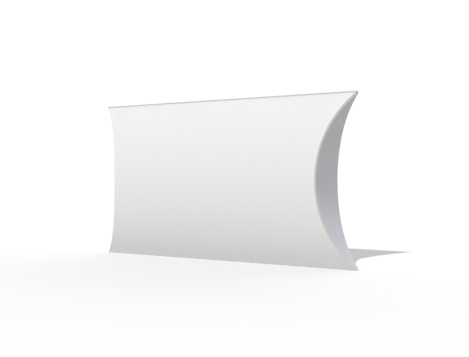 Custom pillow box — White paperboard