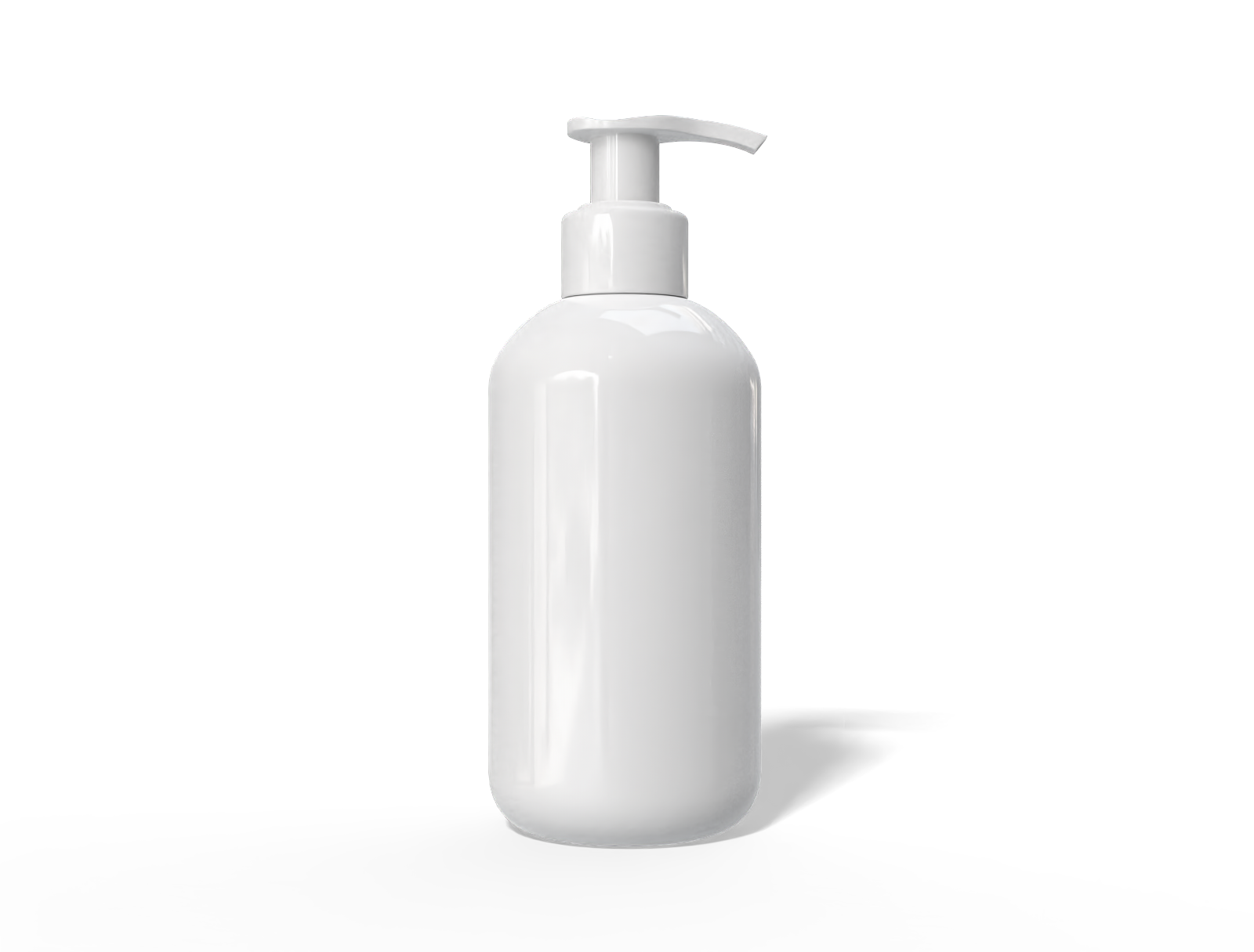 Pump bottle — Glossy plastic