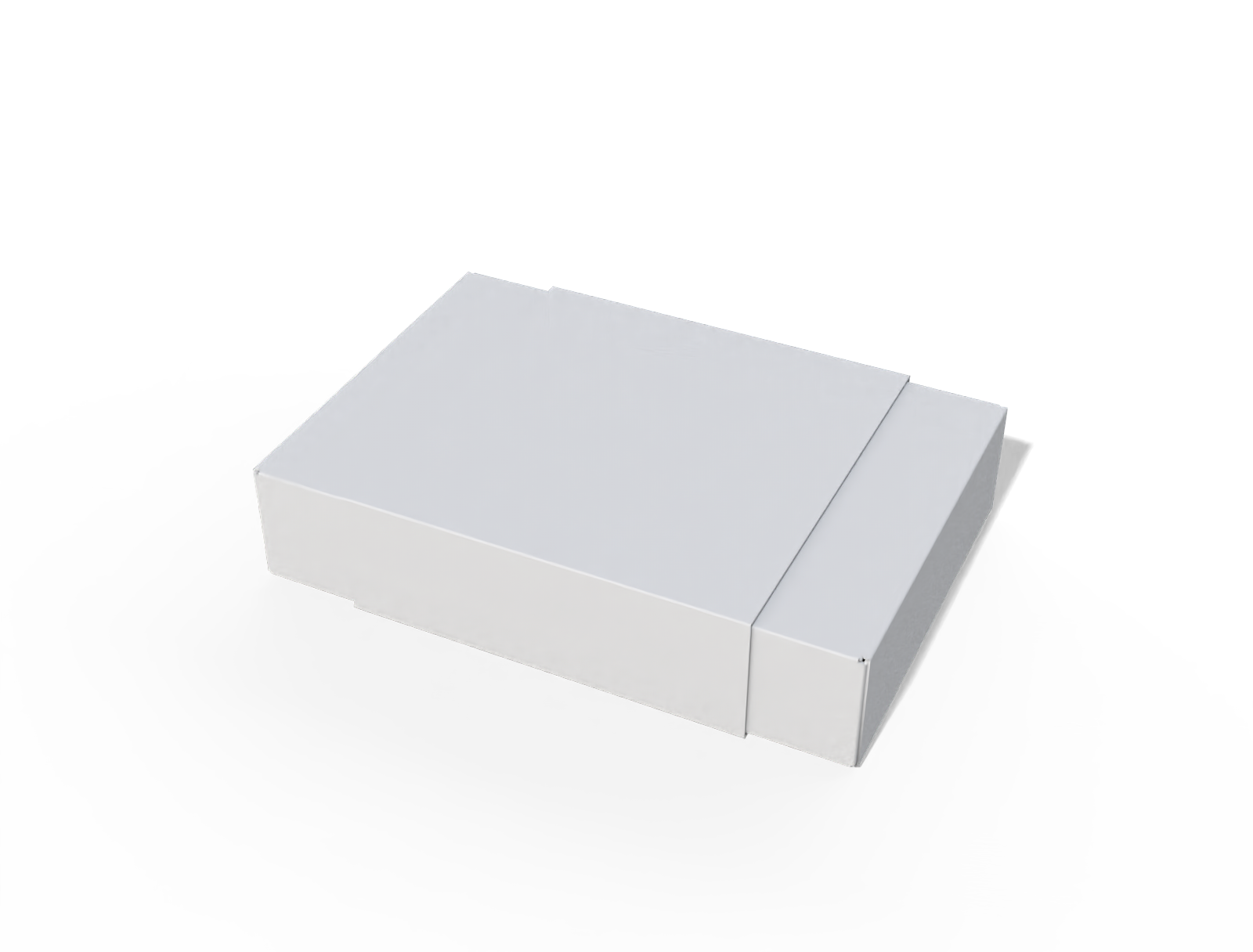Gift mailer box with sleeve — White paperboard