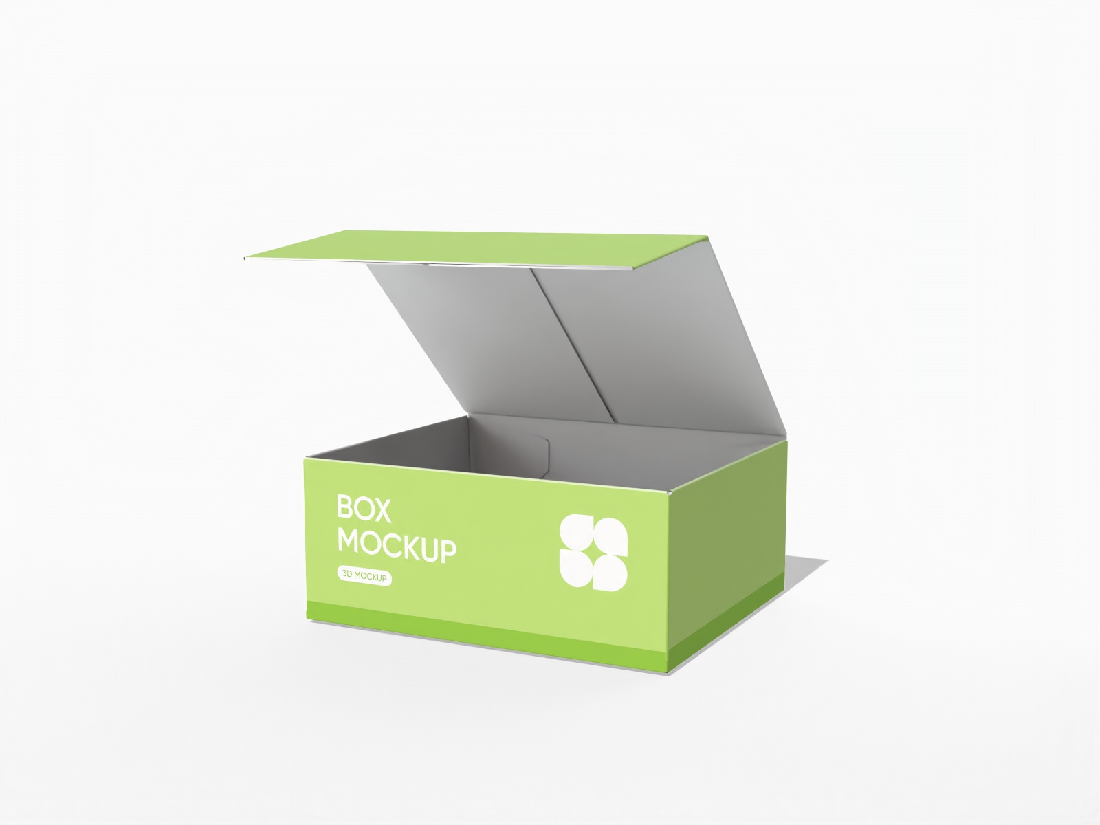 Flip top coffee box — White paperboard