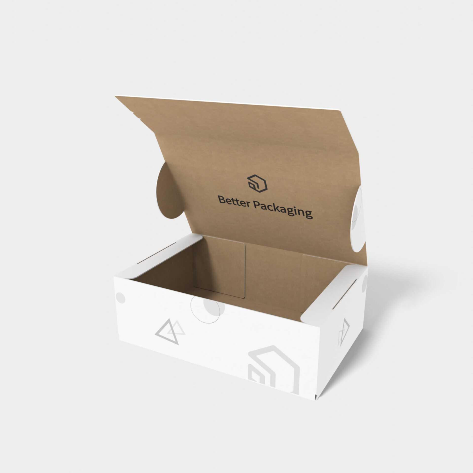 Flip top mailer box with zipper — Corrugated board
