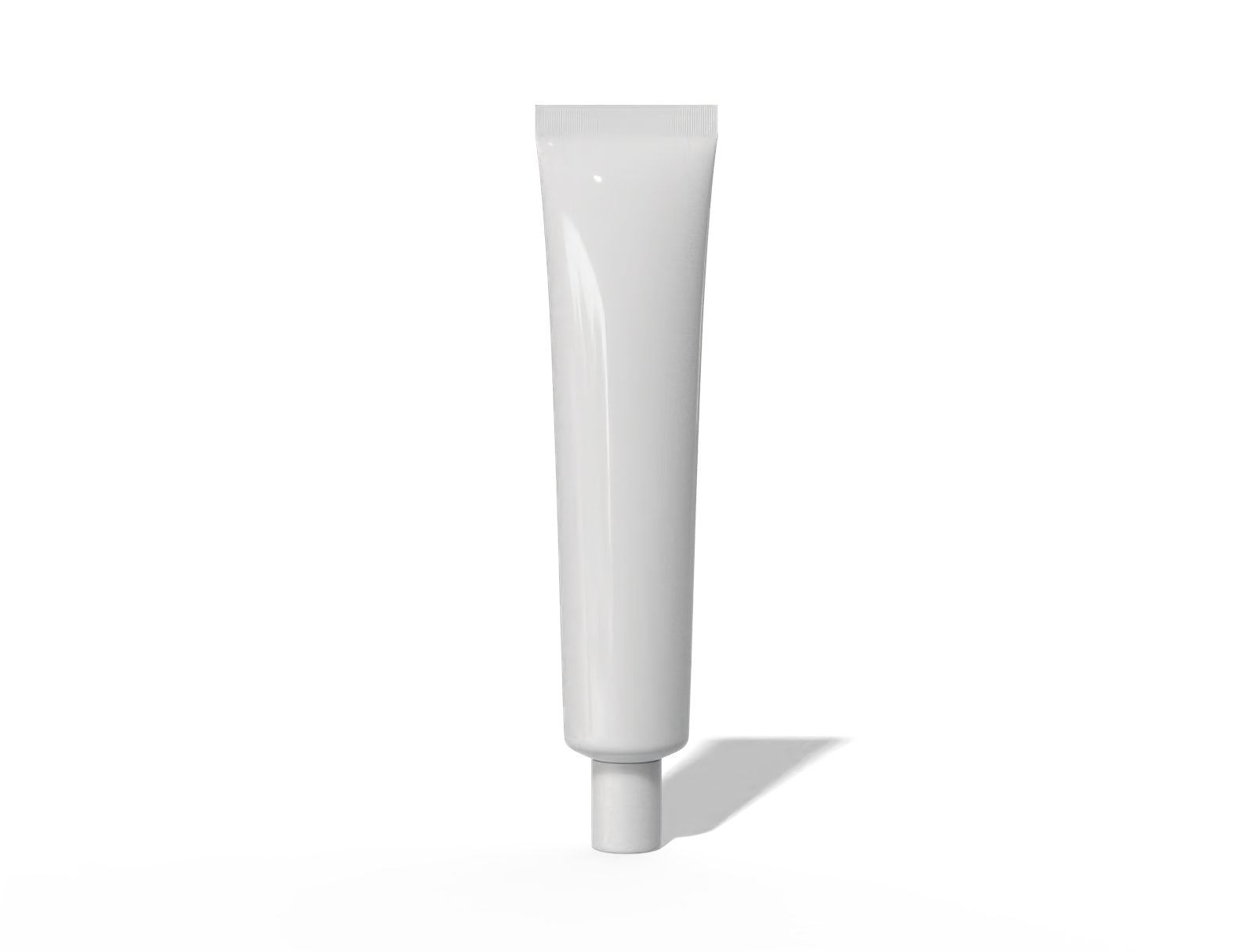 70 g cosmetic tube — Glossy metal