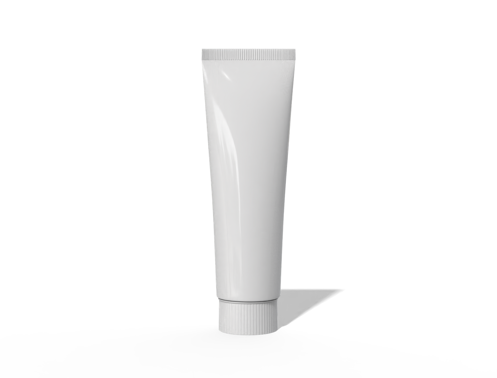 18 g ointment tube — Glossy metal