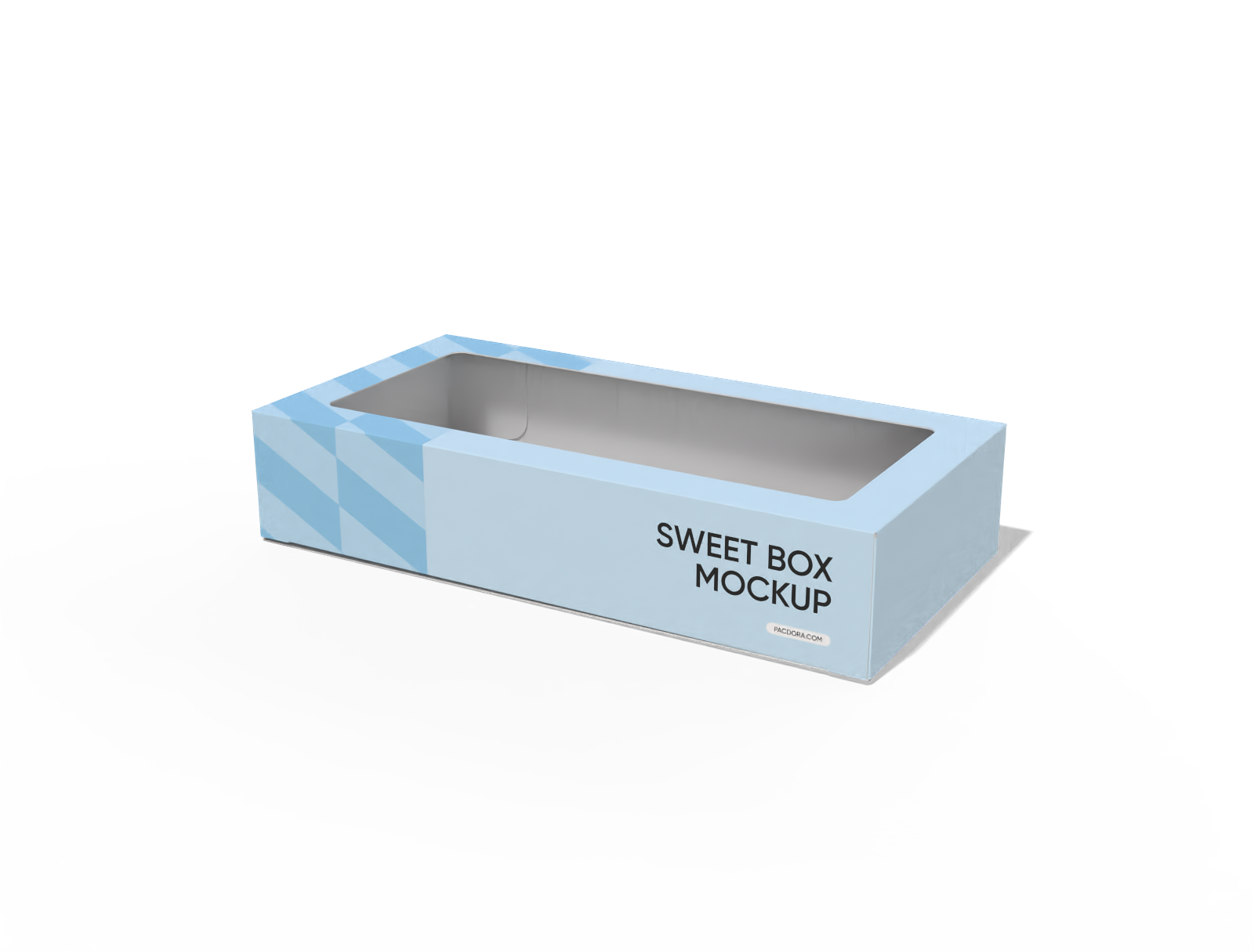 Sweet box with window — White paperboard