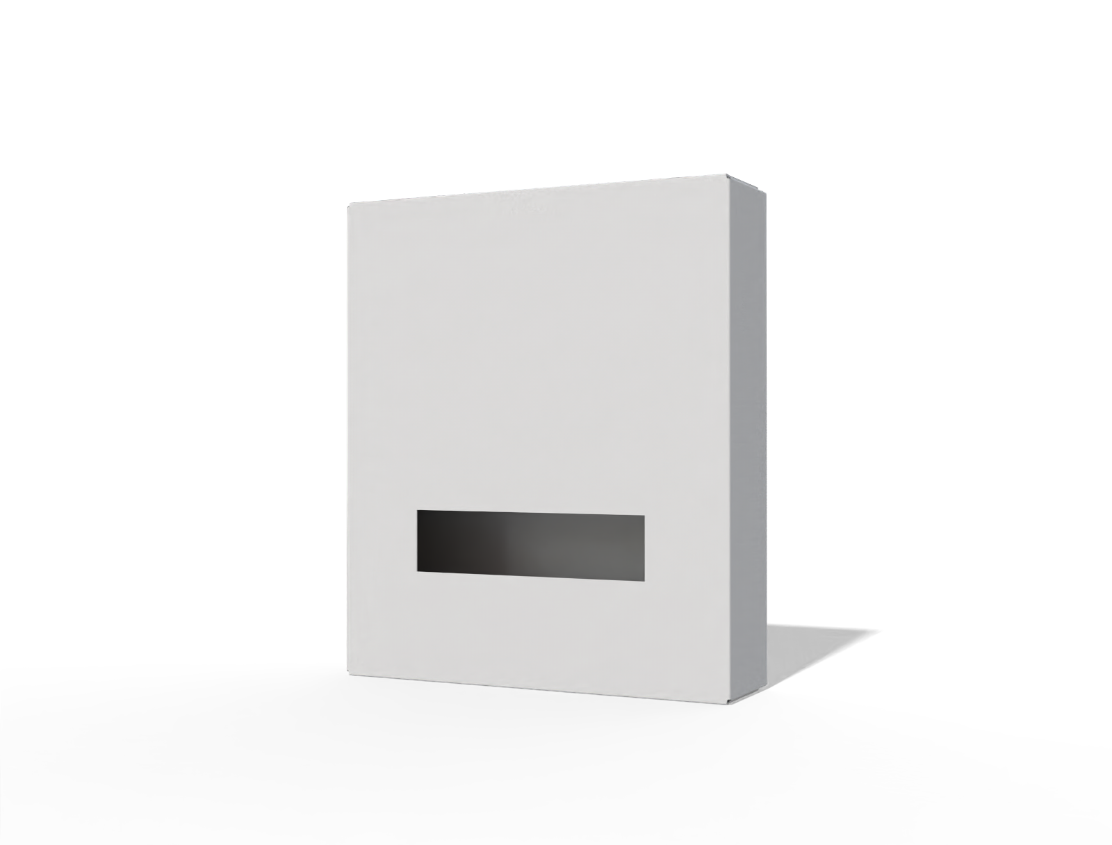 Food box with window — White paperboard