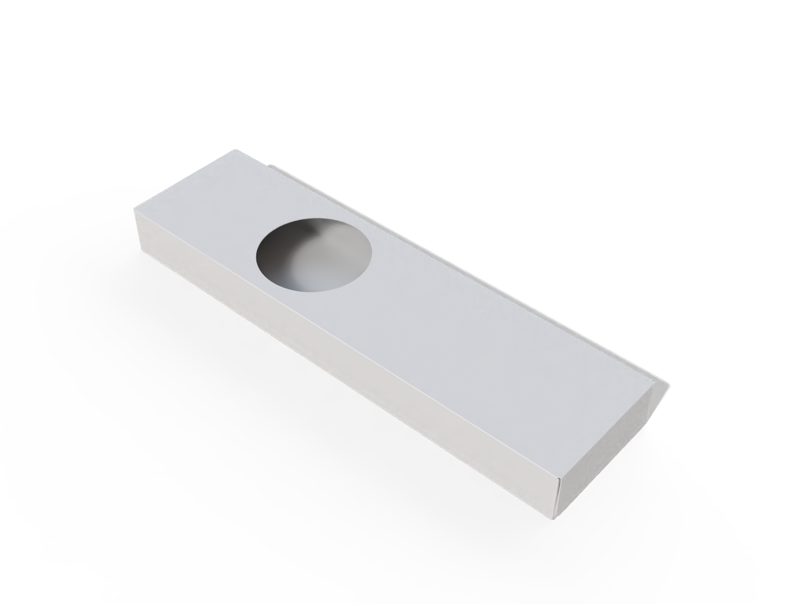 Pasta box with window — White paperboard