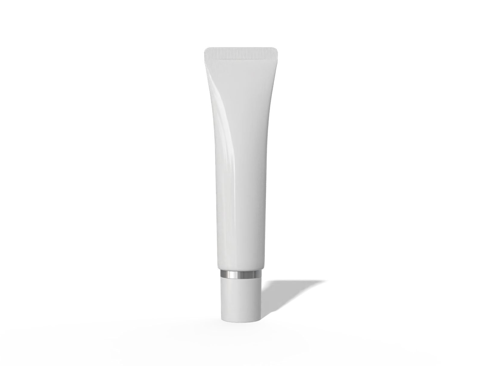 15 ml metal eye cream tube — Glossy metal
