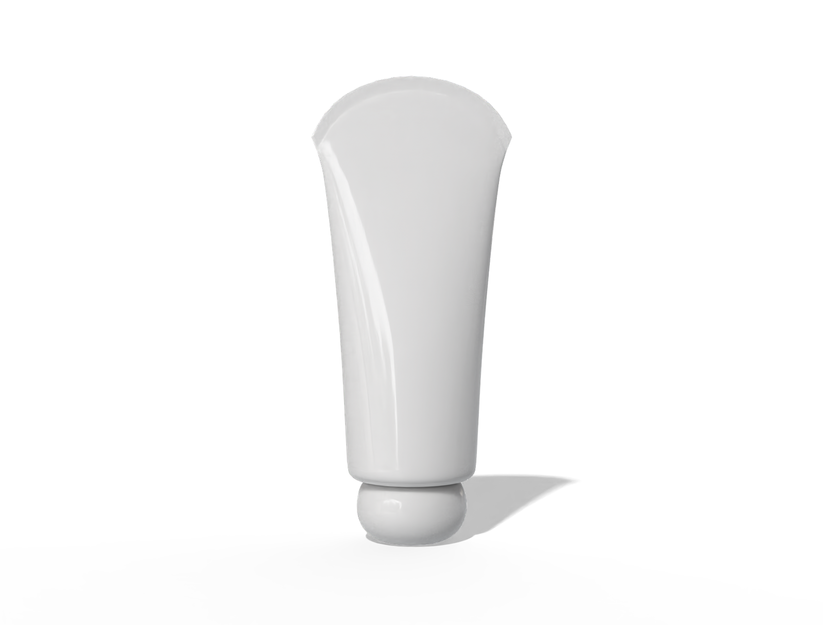 100 ml face wash tube — Glossy plastic