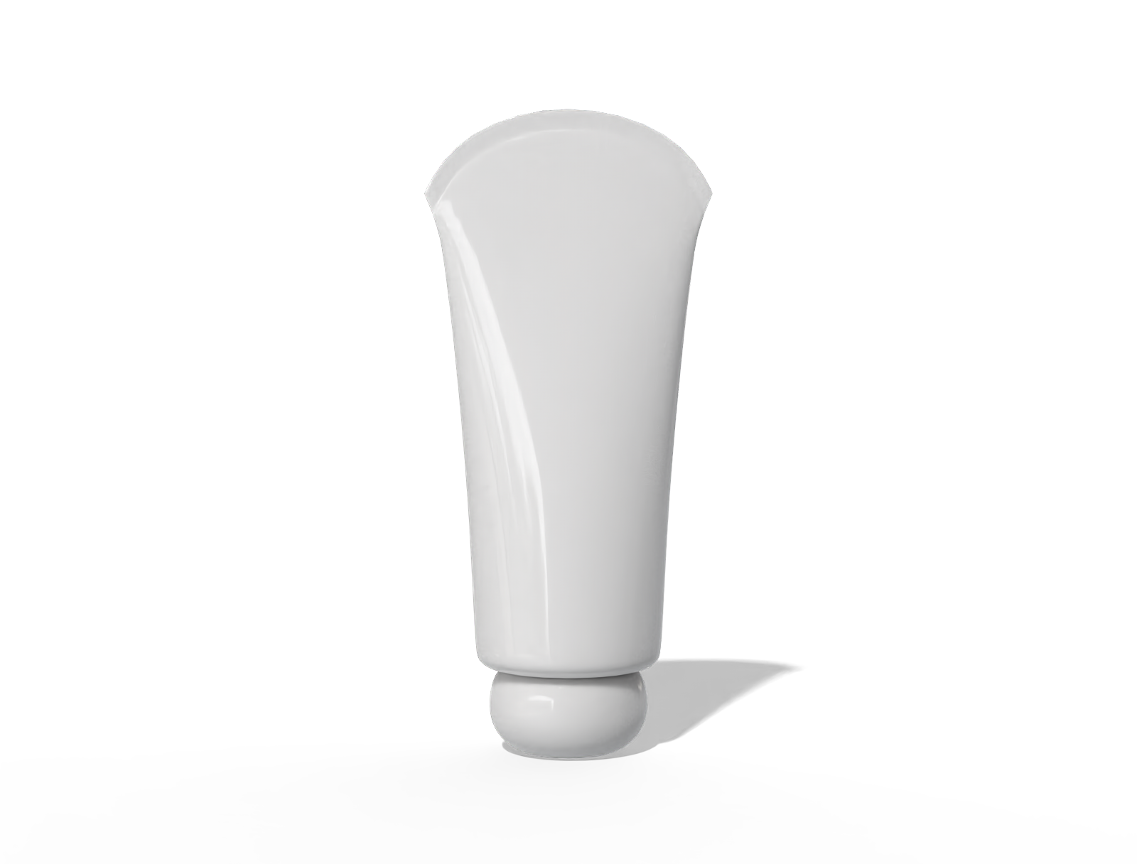 180 ml face wash tube — Glossy plastic
