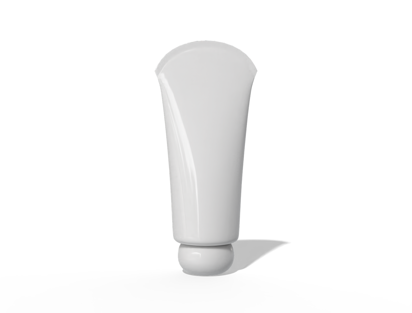 100 ml face wash tube — Glossy plastic