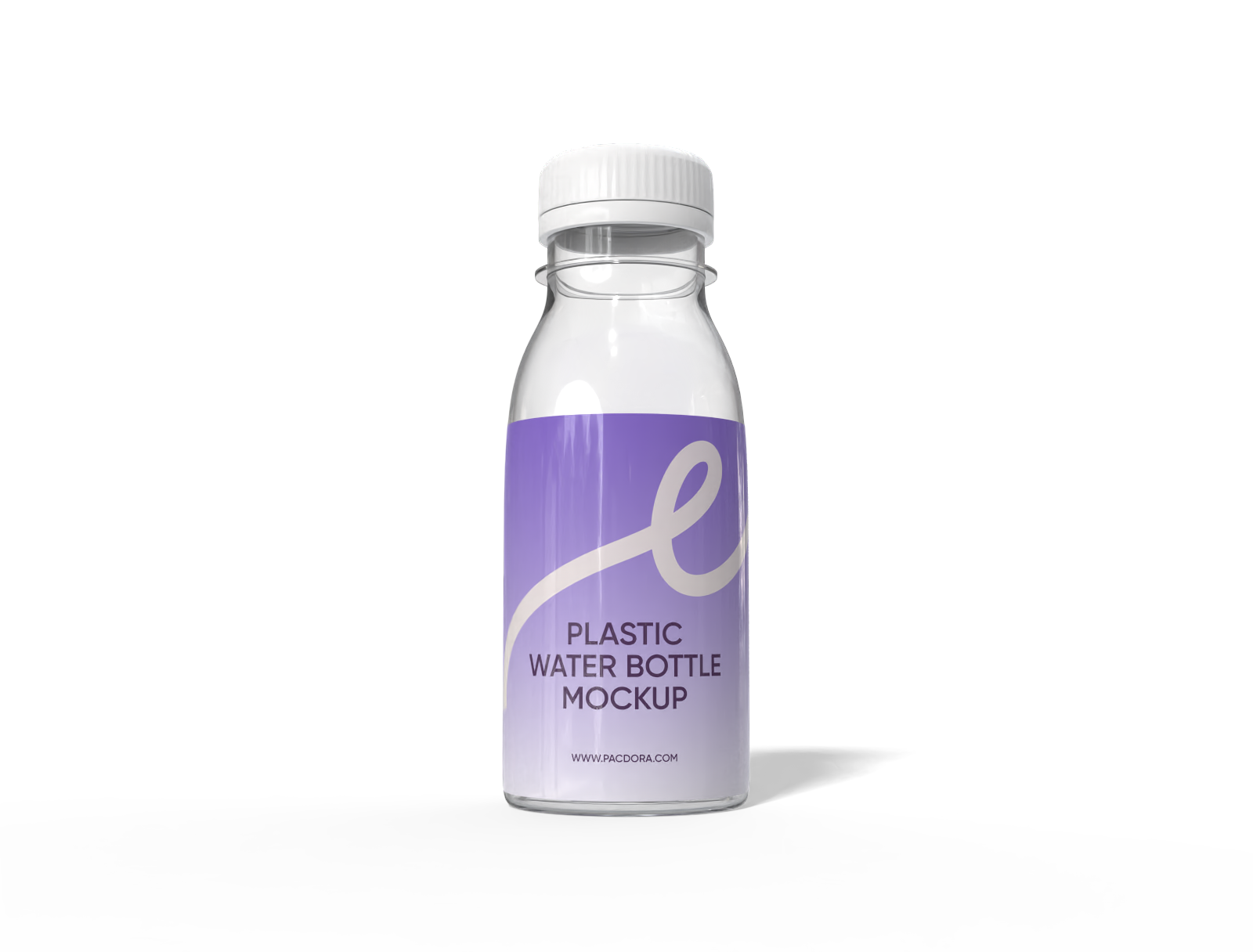 500 ml plastic milk bottle — Clear glossy plastic