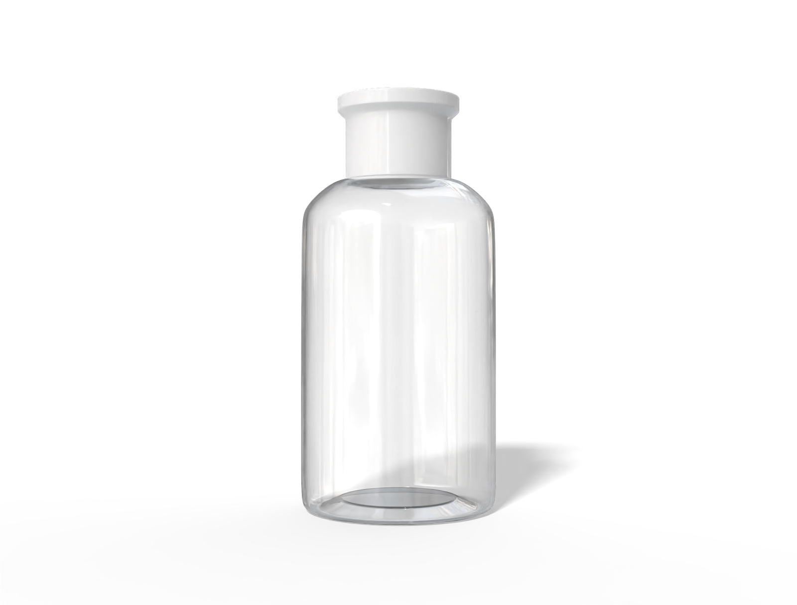 30 ml plastic cosmetic bottle — Clear glossy plastic