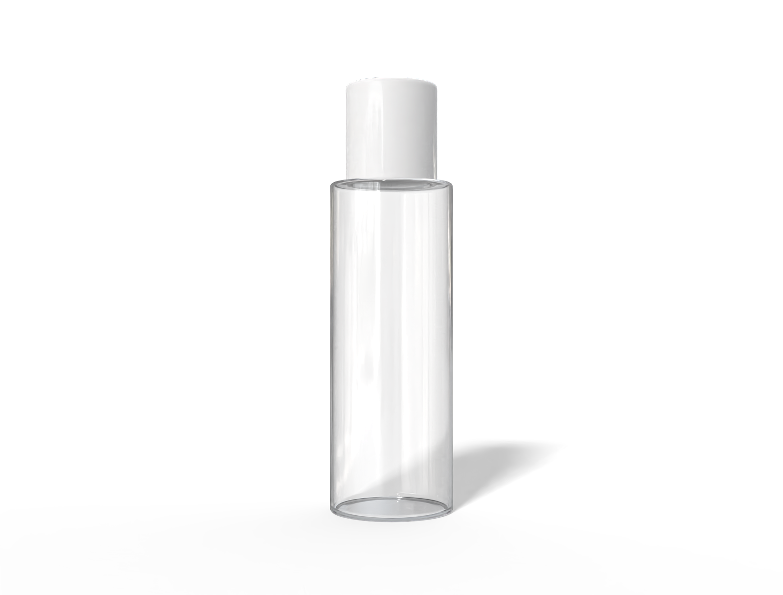 40 ml plastic cosmetic bottle — Clear glossy plastic