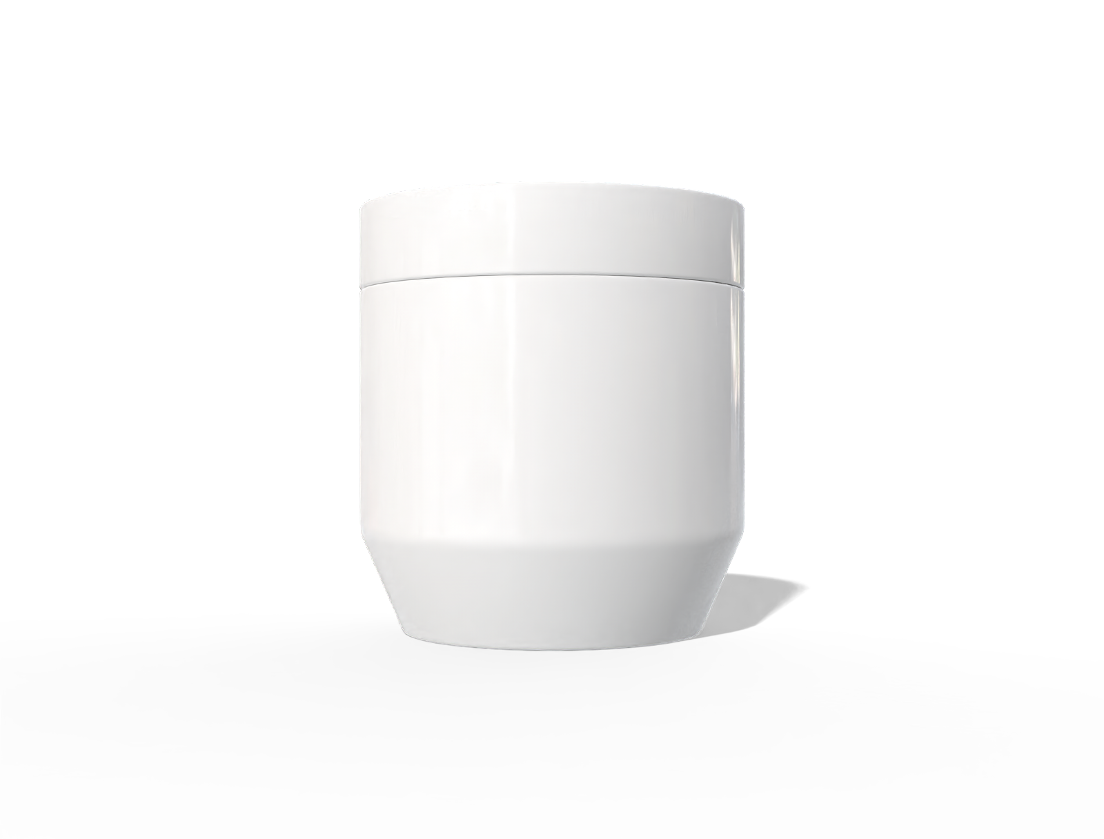 50 ml plastic cosmetic jar — Glossy plastic