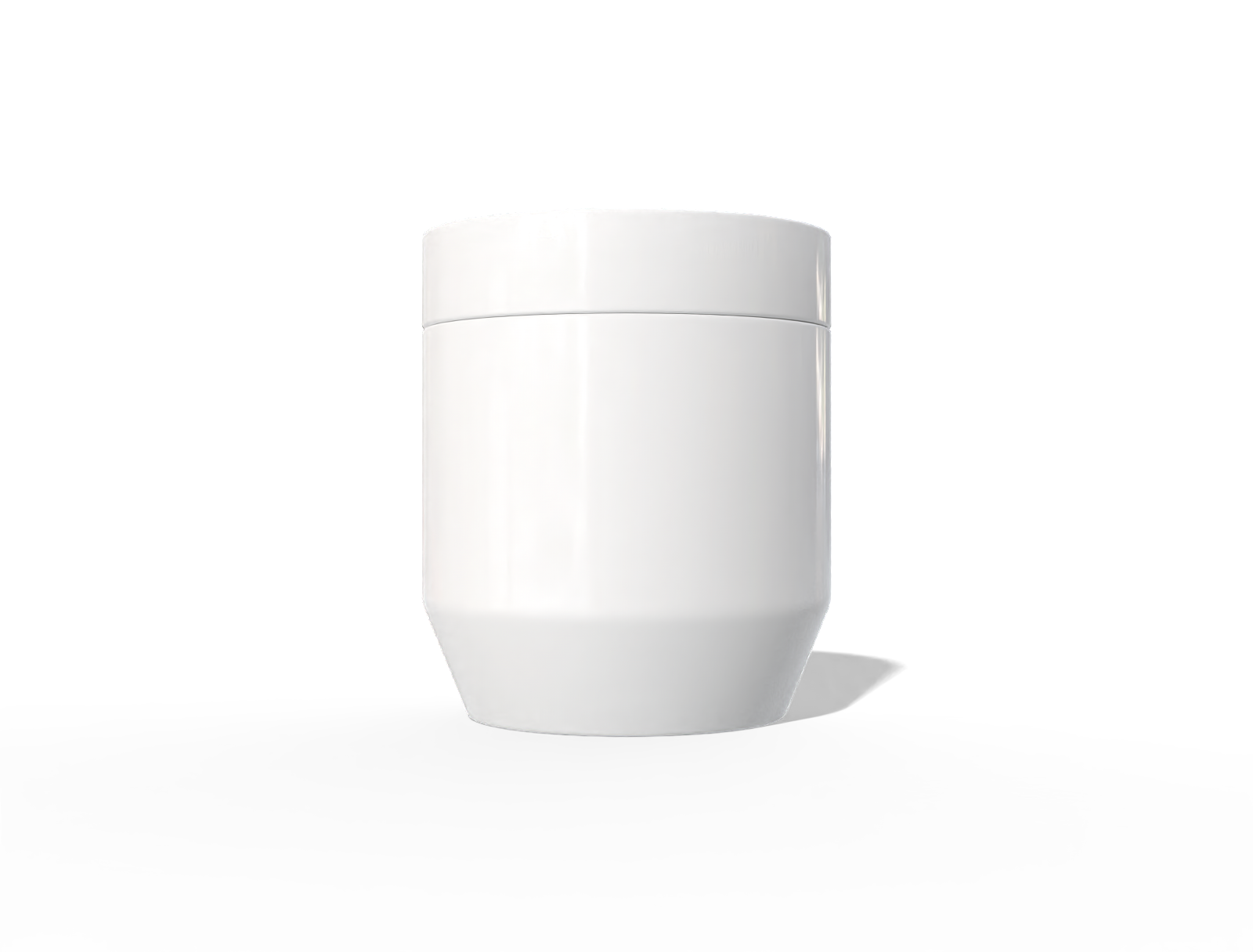 120 ml plastic cosmetic jar — Glossy plastic