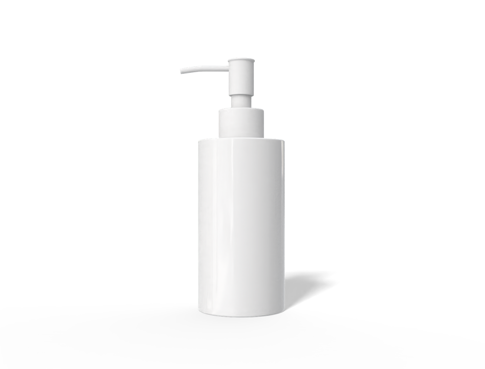 Pastic soap pump bottle — Glossy plastic