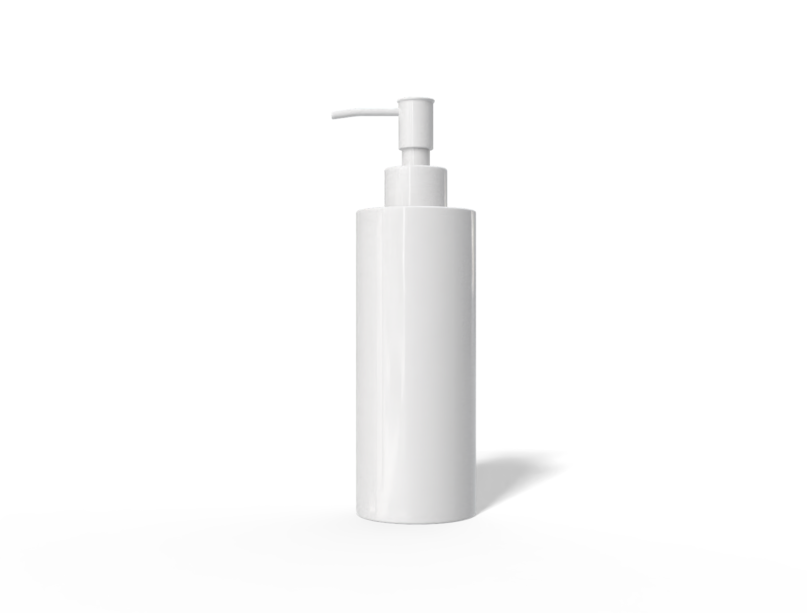 200 ml plastic soap pump bottle — Glossy plastic