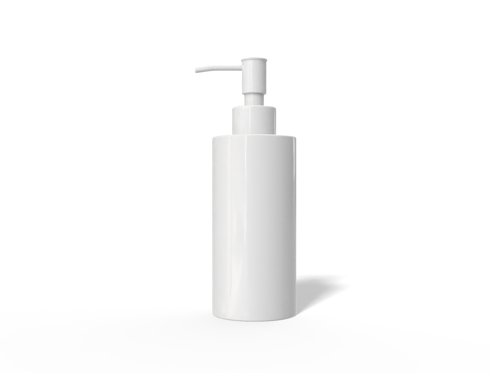 500 ml plastic soap pump bottle — Glossy plastic