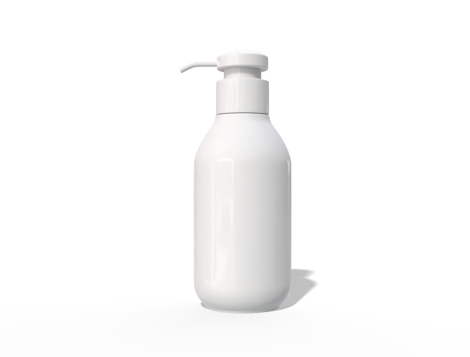 Plastic soap pump bottle — Glossy plastic
