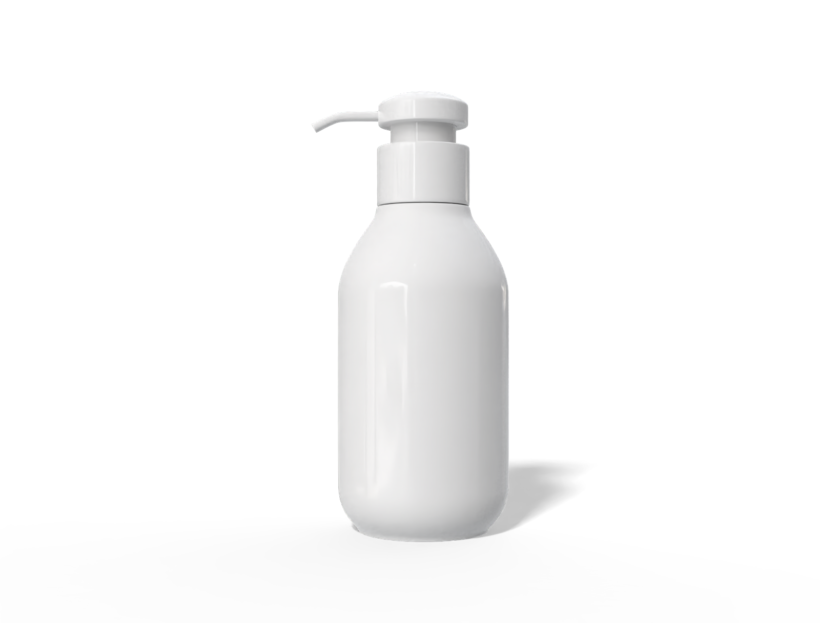 300 ml plastic soap pump bottle — Glossy plastic