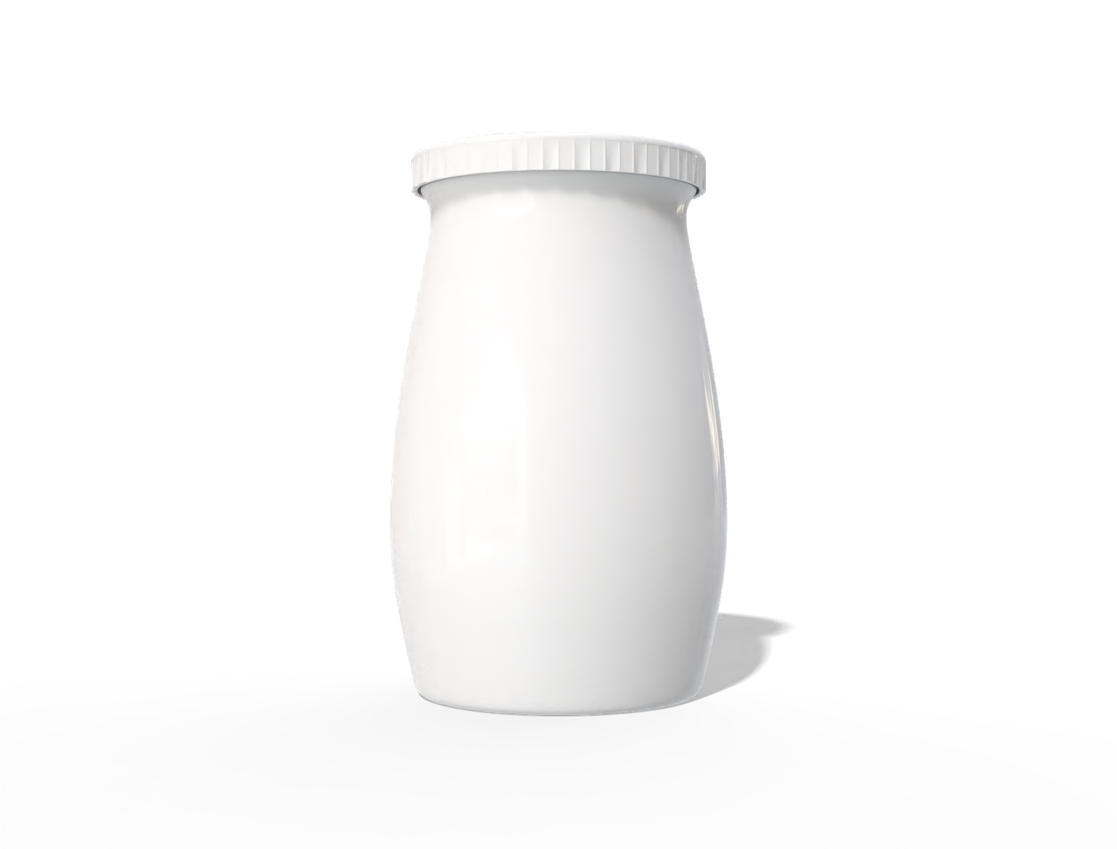 220 ml plastic milk bottle — Glossy plastic