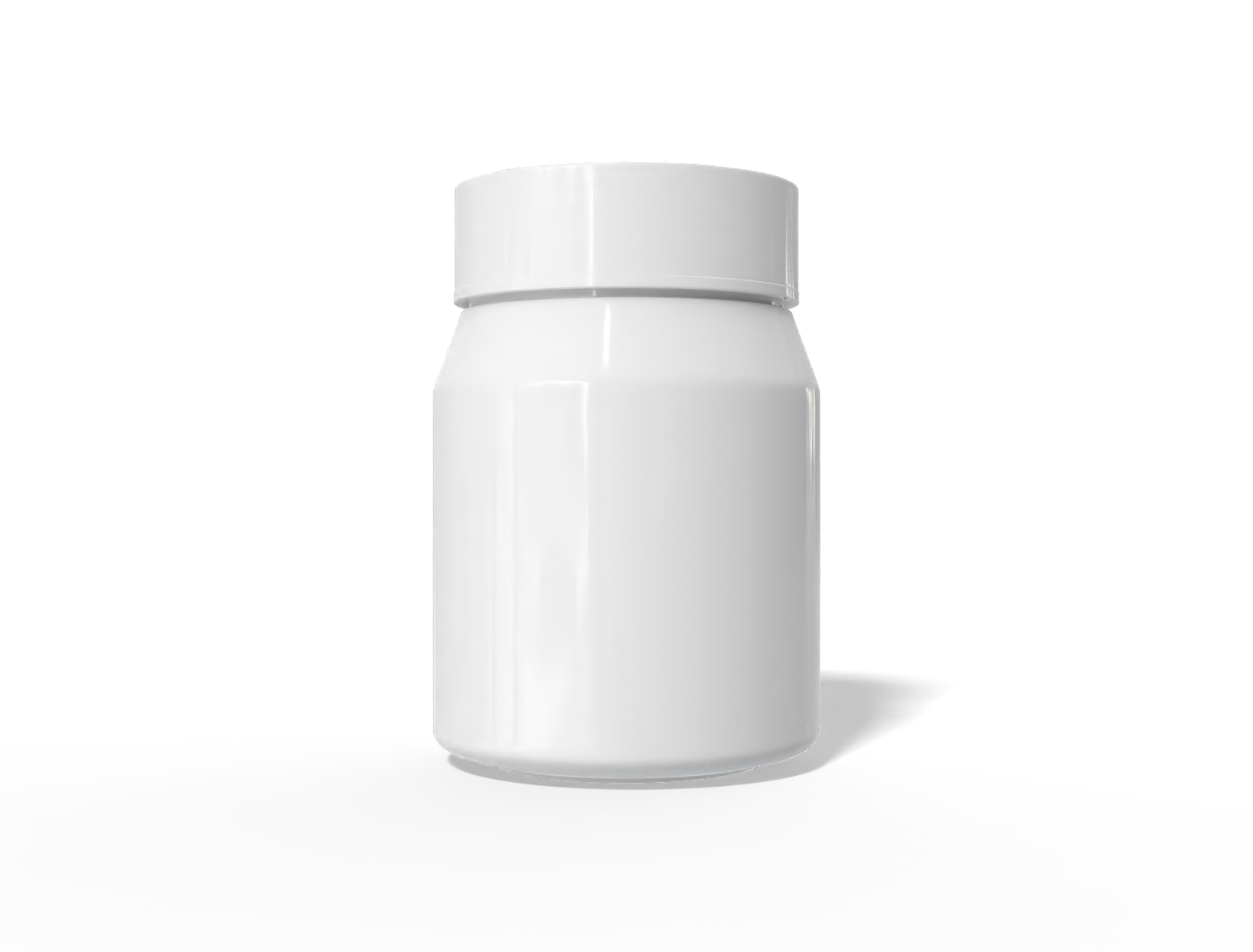 350 ml plastic supplement bottle — Glossy plastic