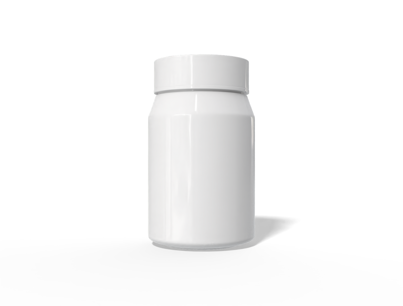 750 ml plastic supplement bottle — Glossy plastic