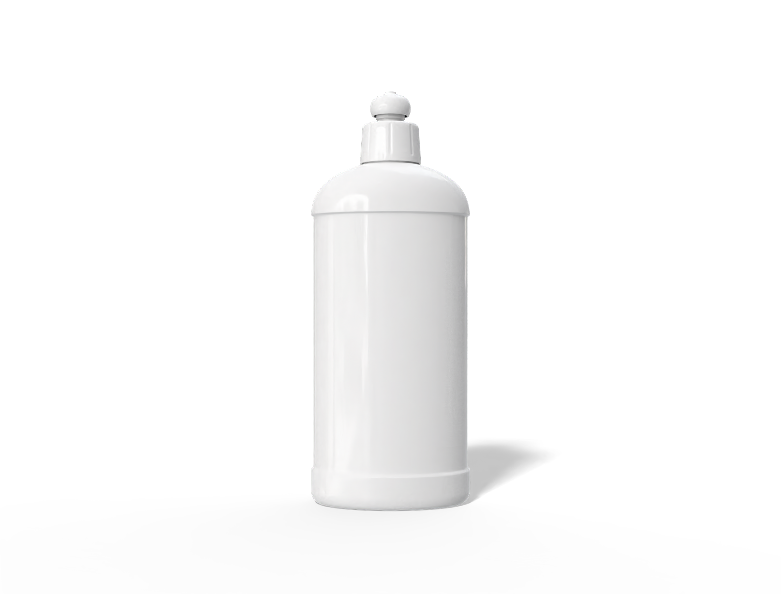 1000 ml cleaning plastic bottle — Glossy plastic
