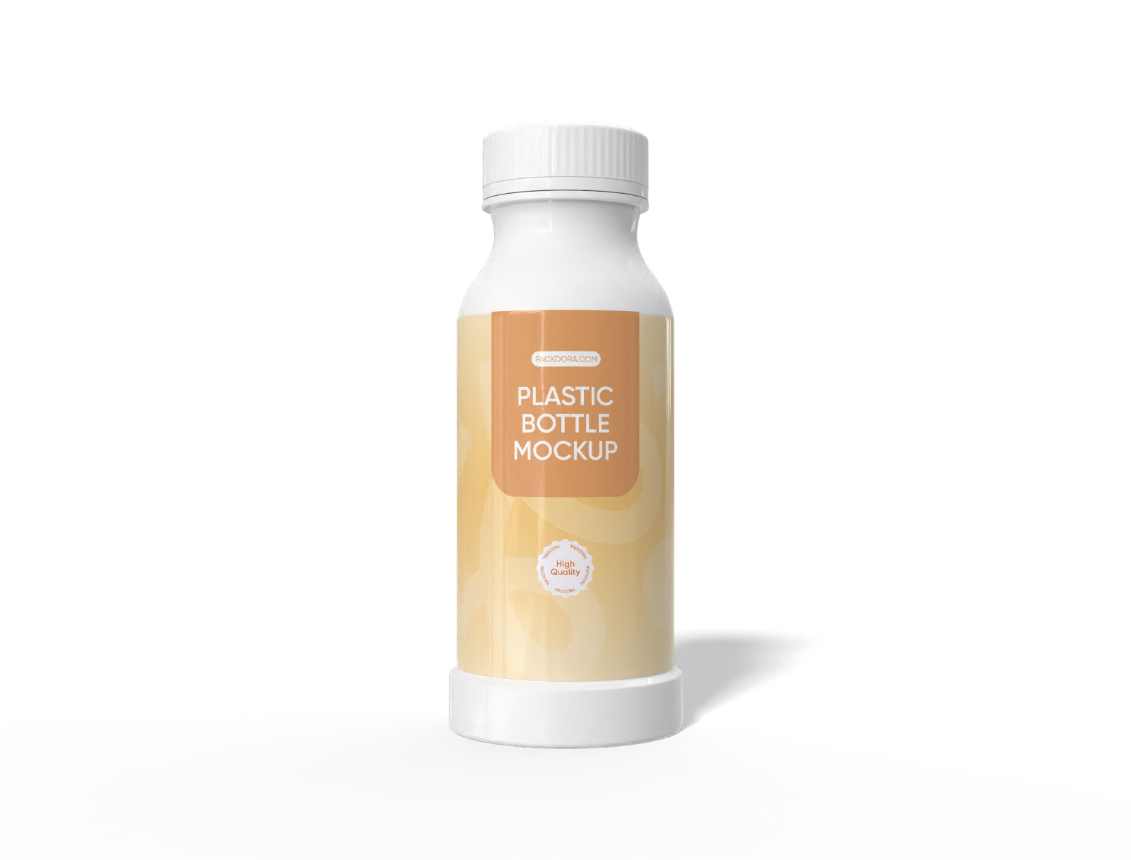 250 ml plastic yogurt bottle — Glossy plastic