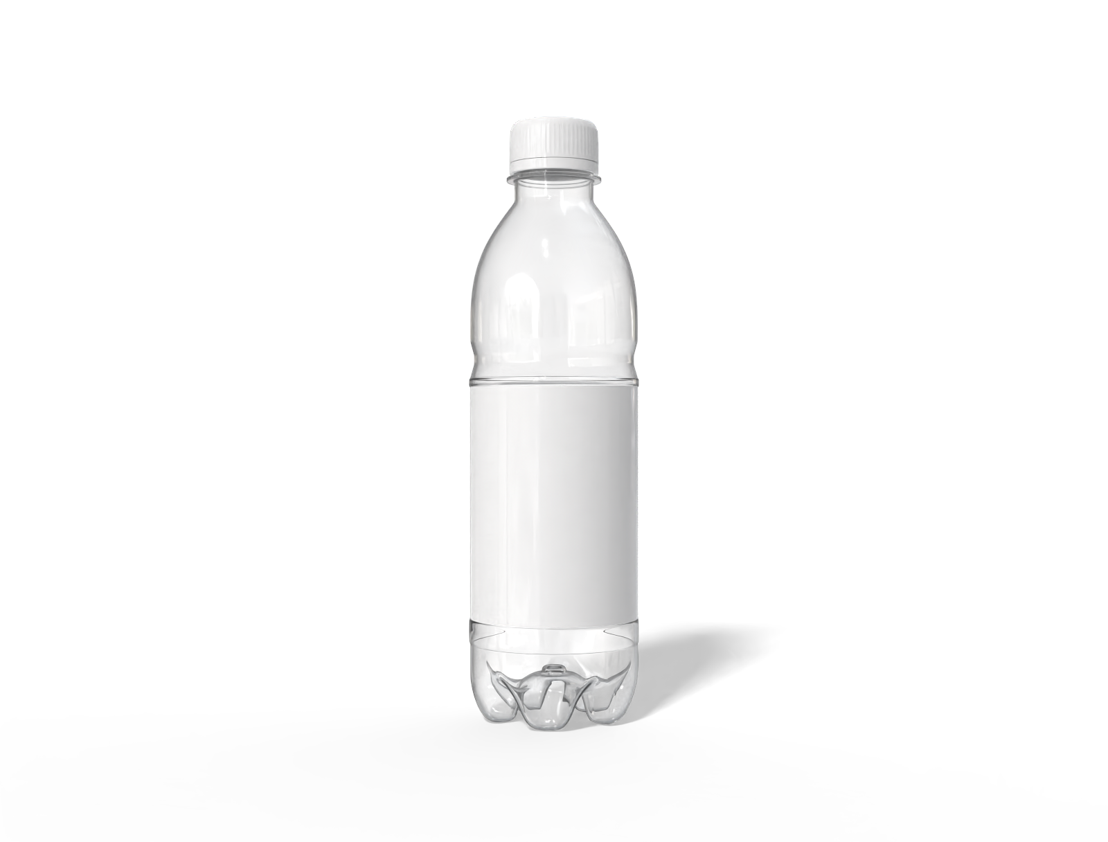 500 ml plastic juice bottle — Clear glossy plastic