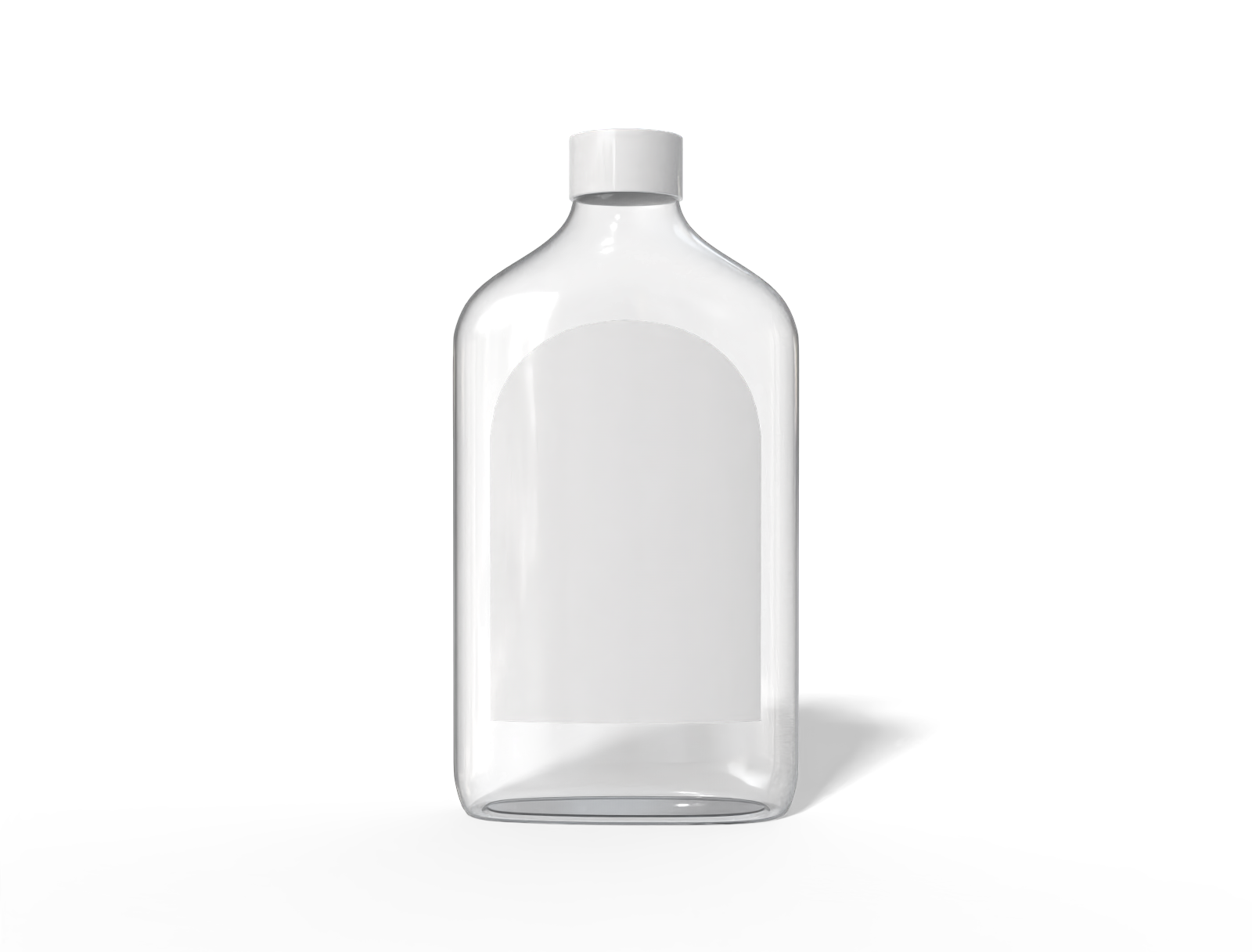 Glass juice bottle — Glossy glass