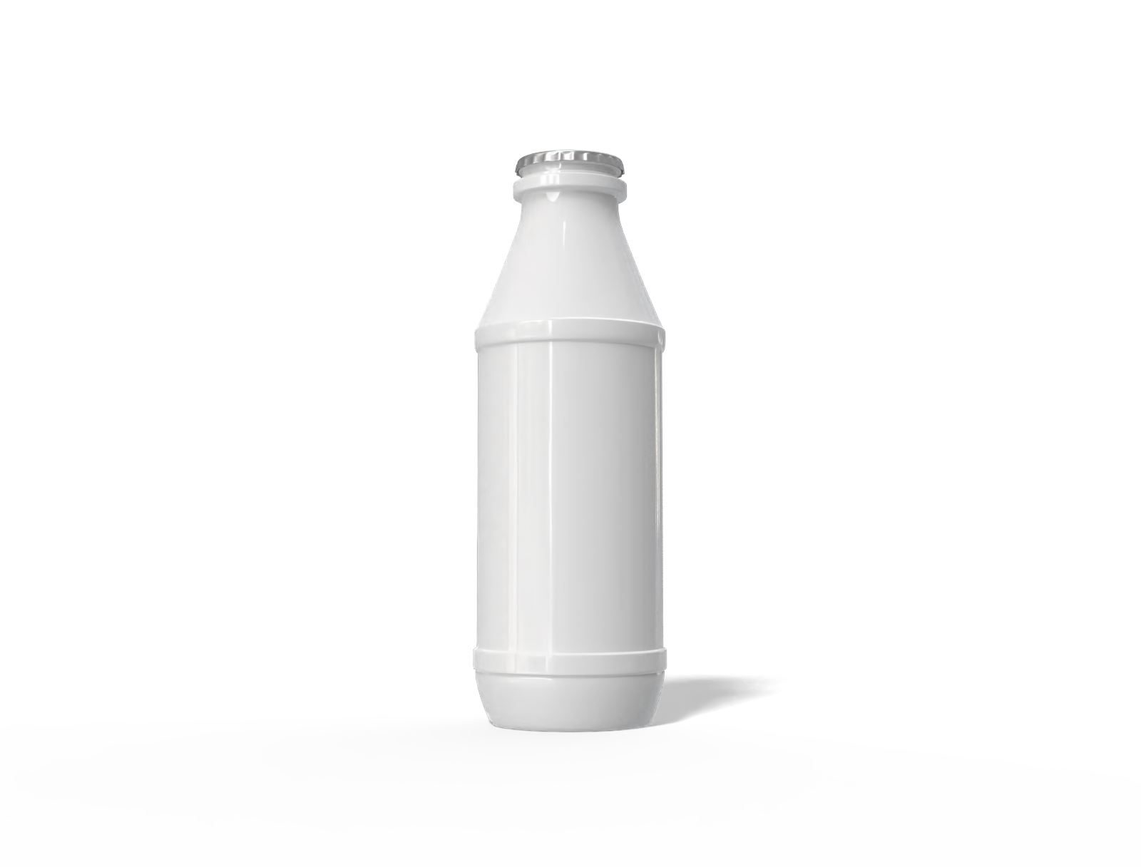 330 ml plastic milk bottle — Glossy plastic