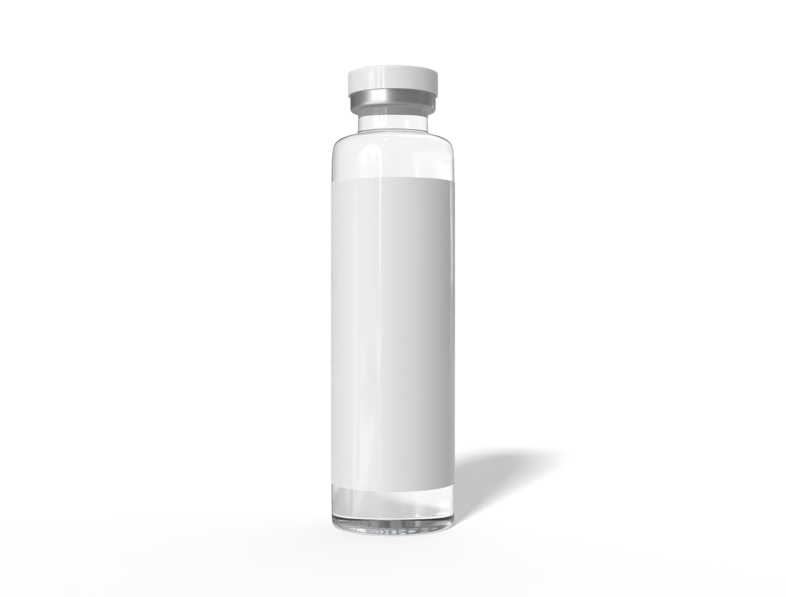 Bottles product label — Glossy glass