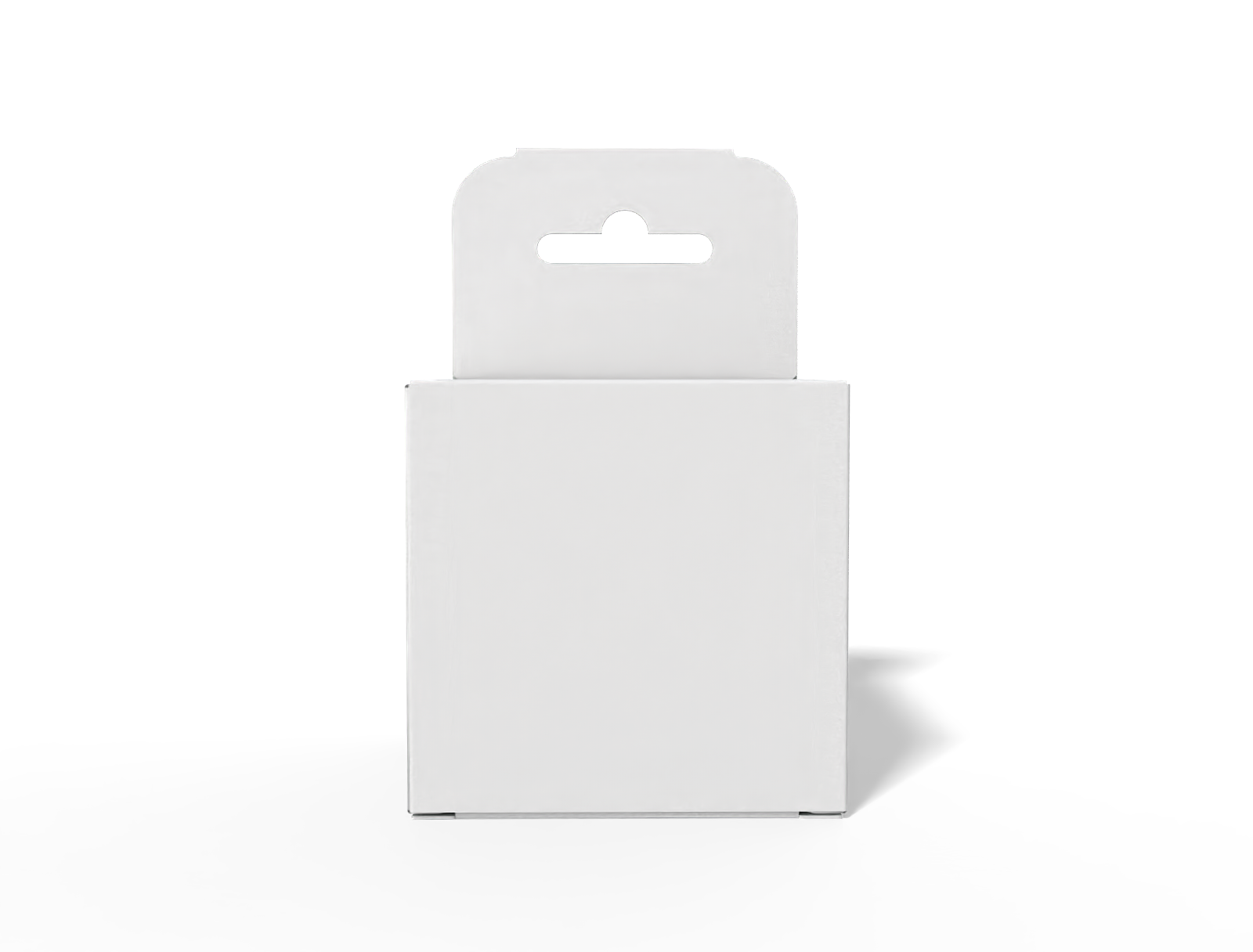 Hanging box — White paperboard