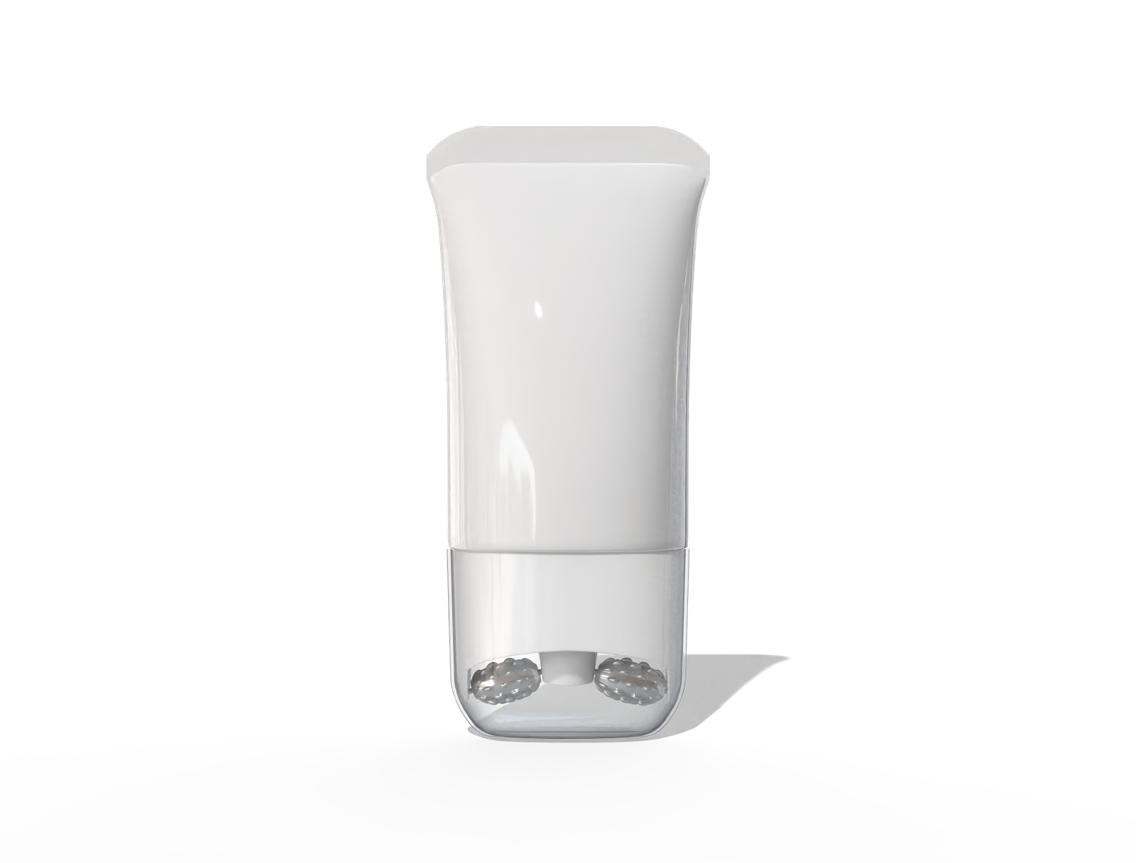 50 g neck cream tube with roller — Glossy plastic