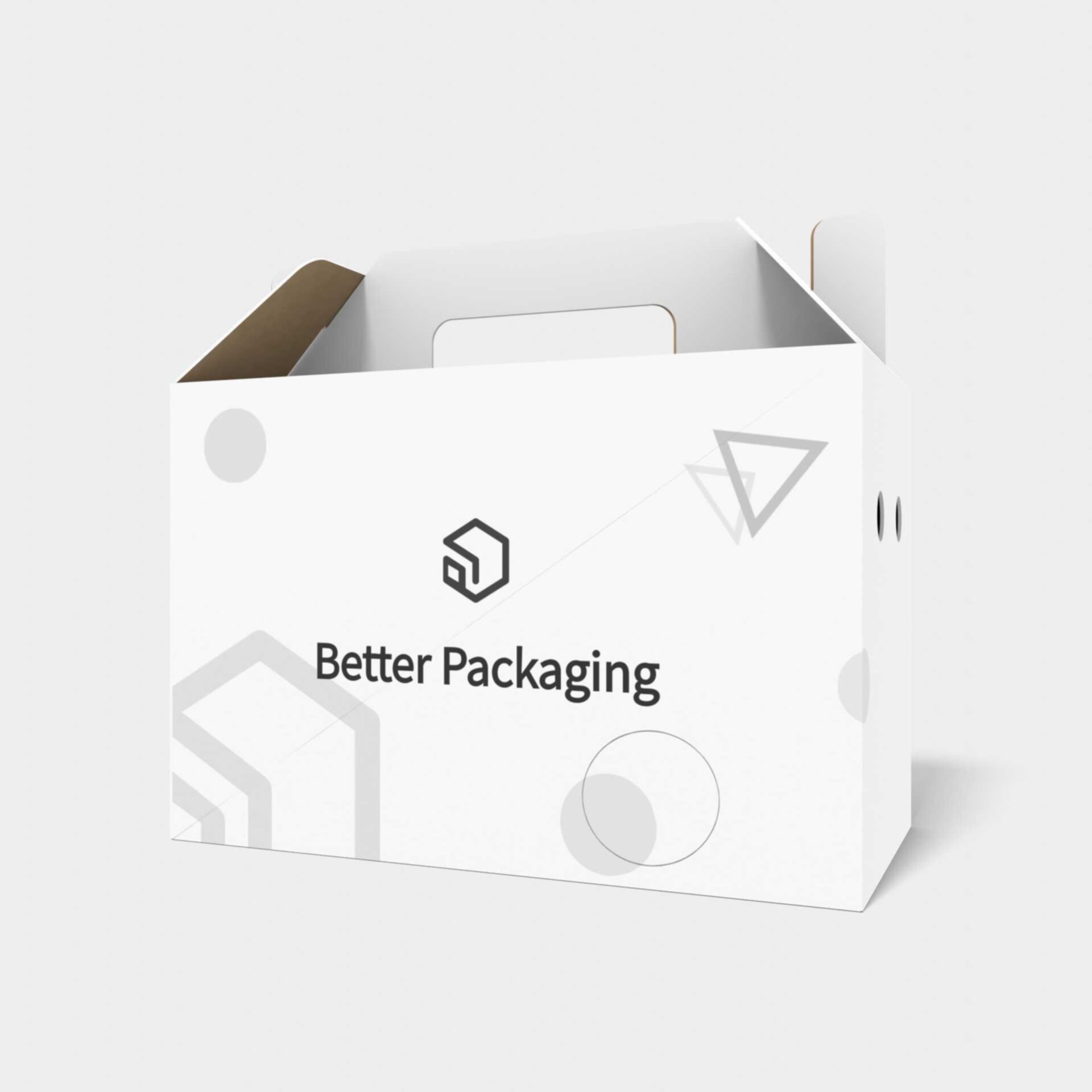 Tuck end box variations positive button bottom polygonal — Corrugated board