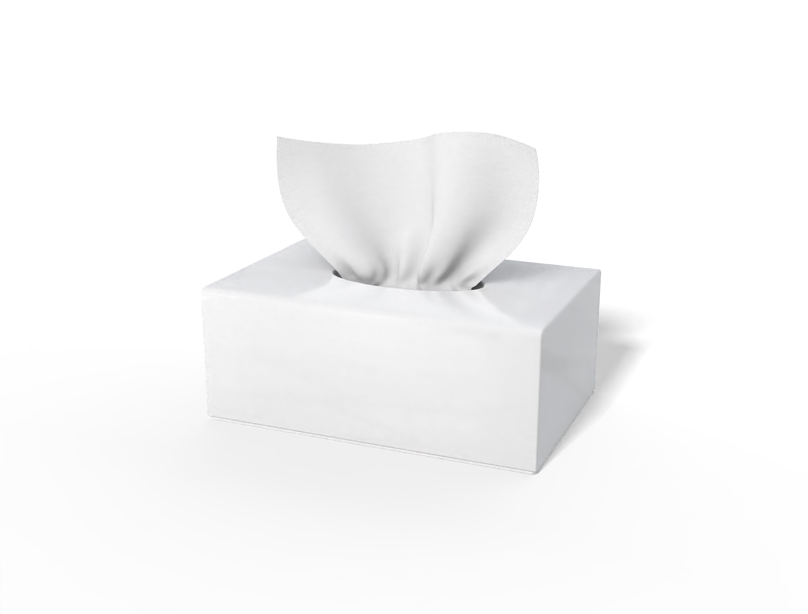 Tissue box — Glossy plastic