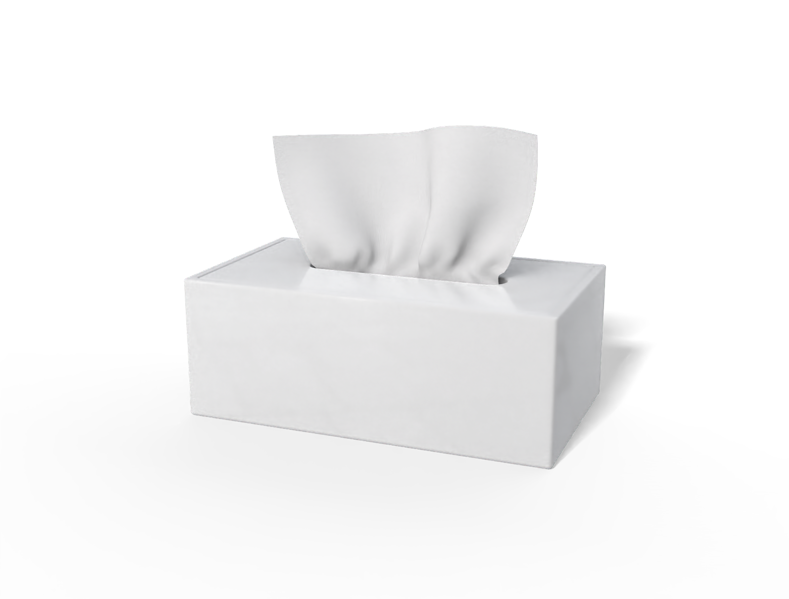 Tissue box — Glossy plastic