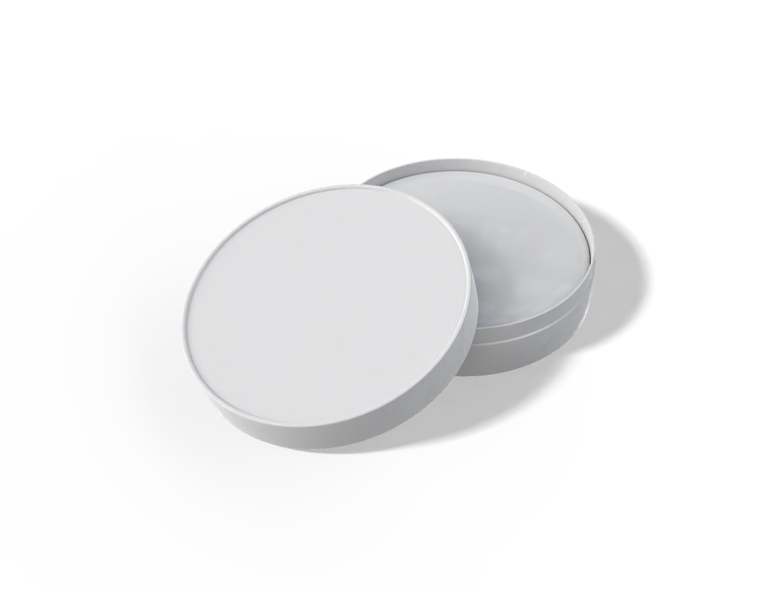 Round jewelry box — Glossy plastic