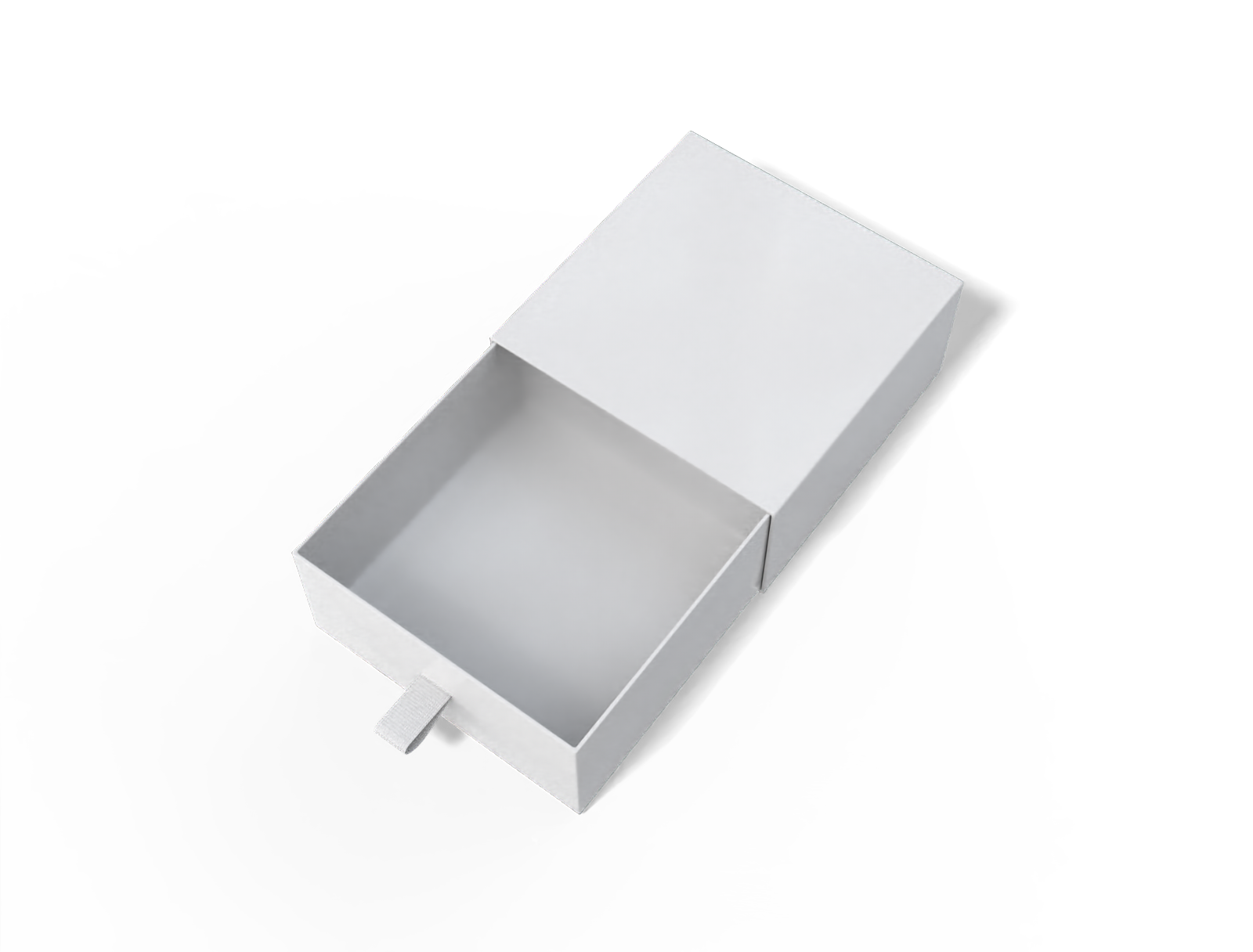 Sleeve and tray jewelry box — White paperboard