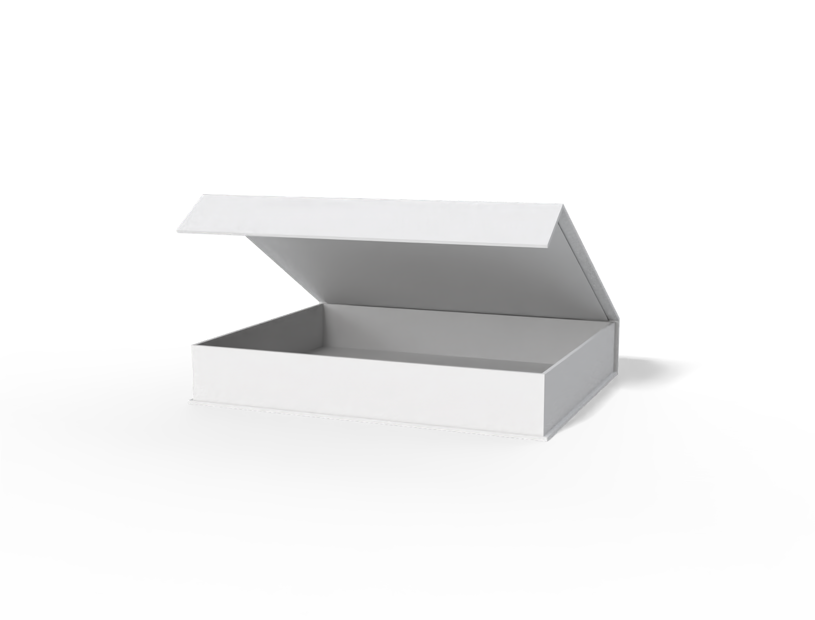 Flip top board game box — White paperboard