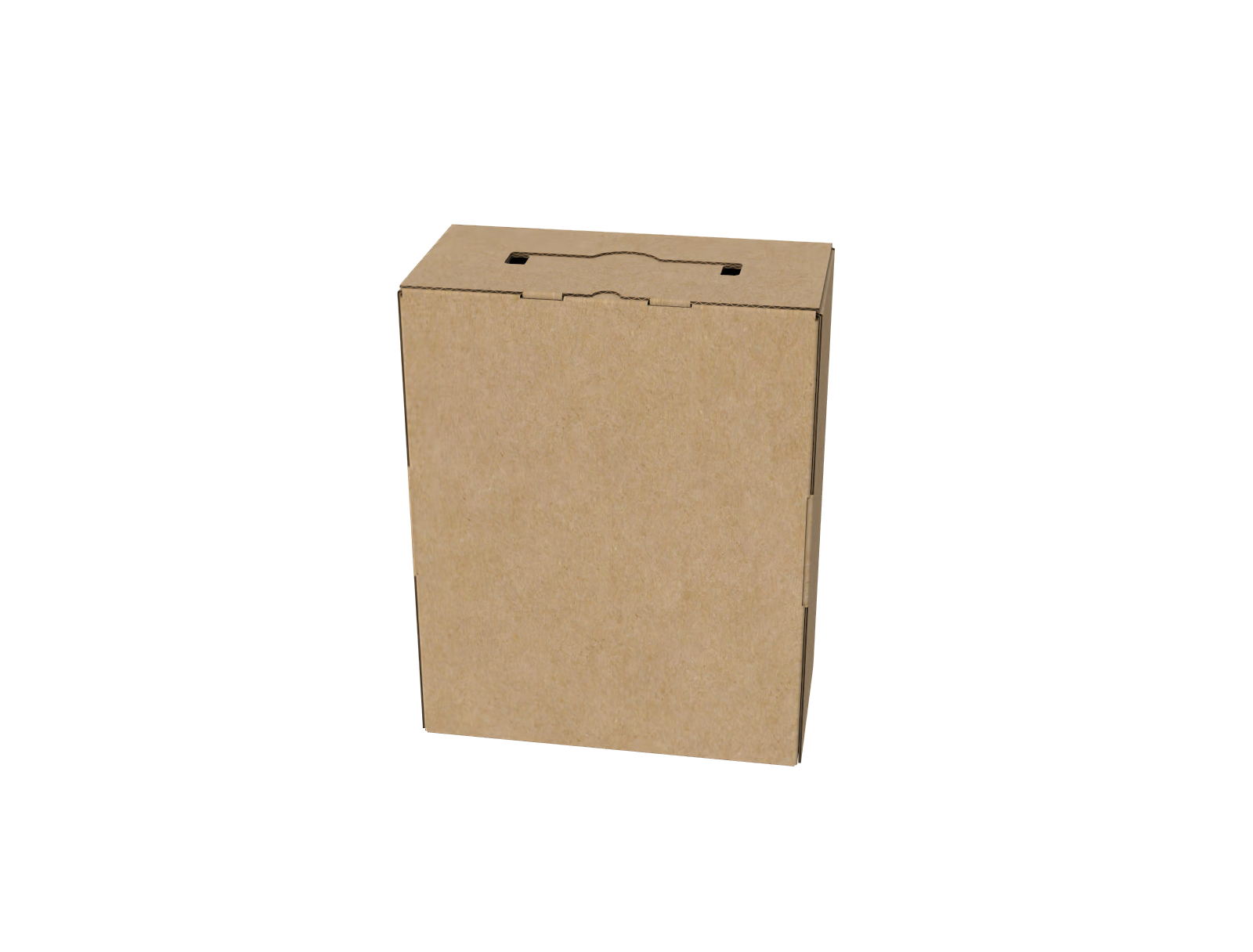 Flip top boxes security buckles handles — Corrugated board
