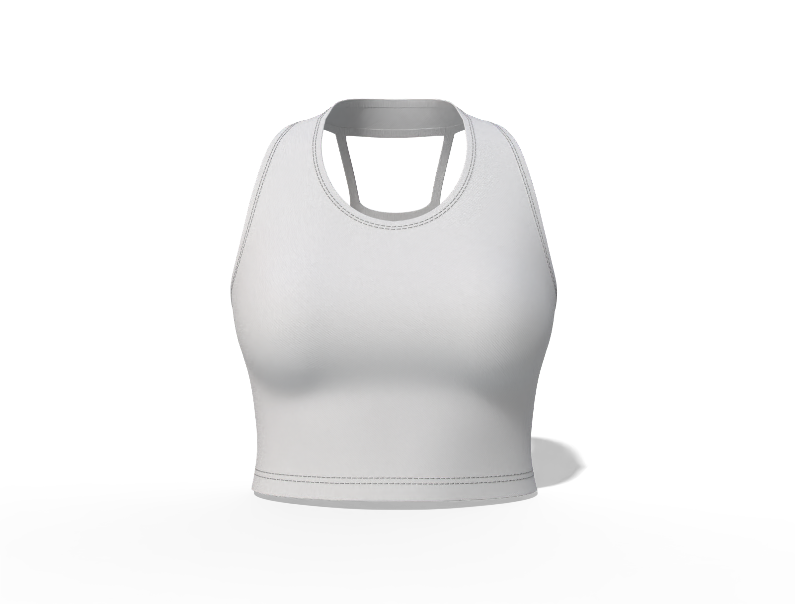 Women's crop tank top — Cotton base fabric