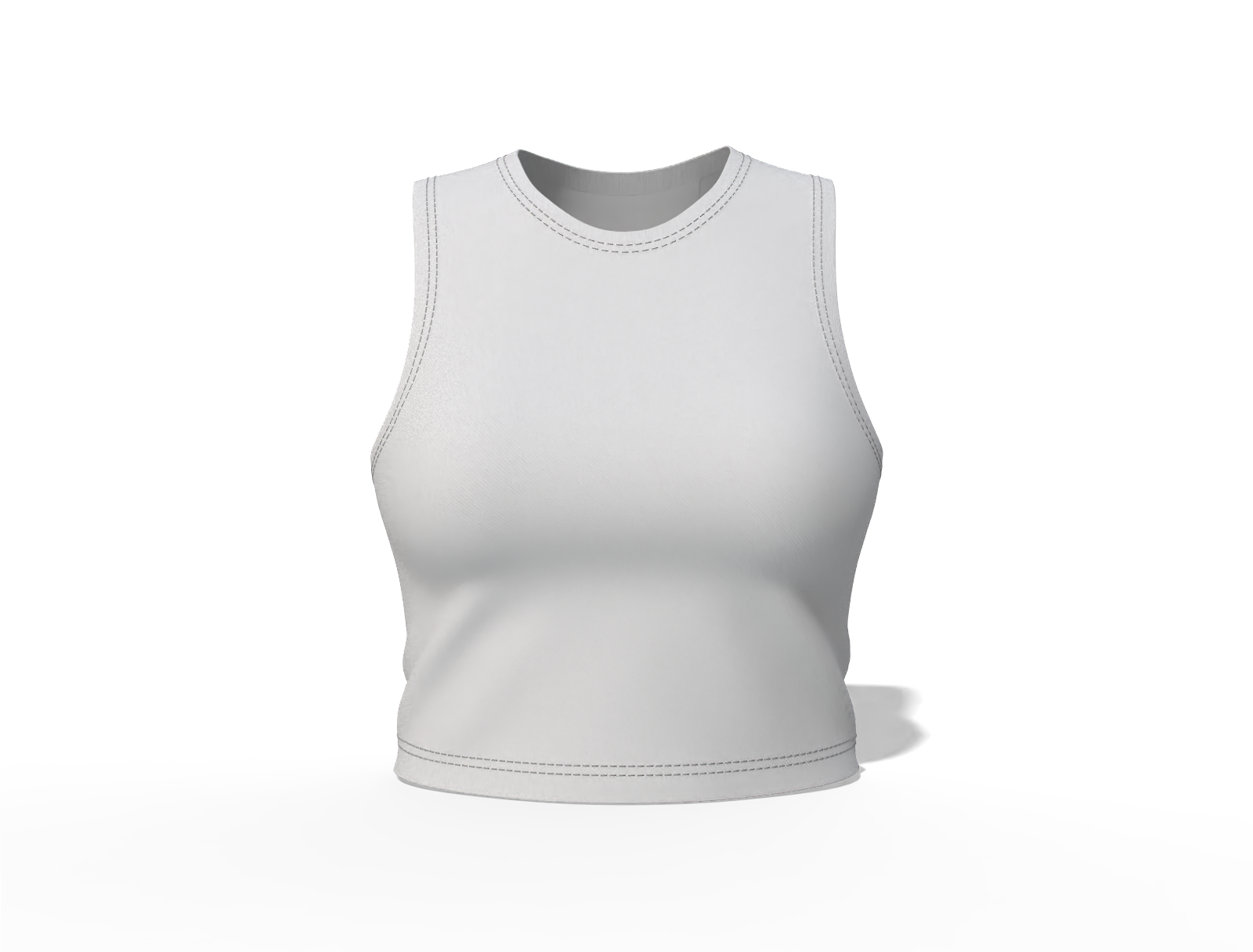 Women's crop tank top — Cotton base fabric