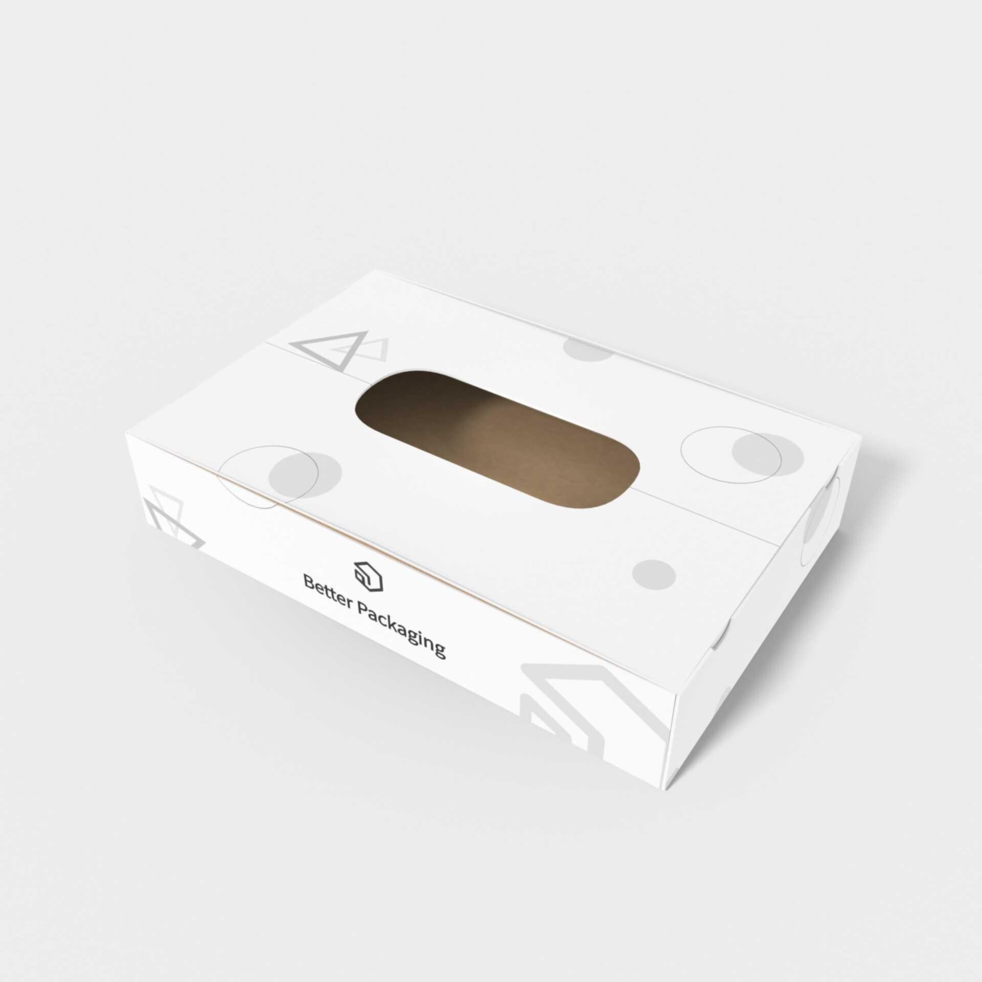 Display boxes/stands snap lock holes — Corrugated board