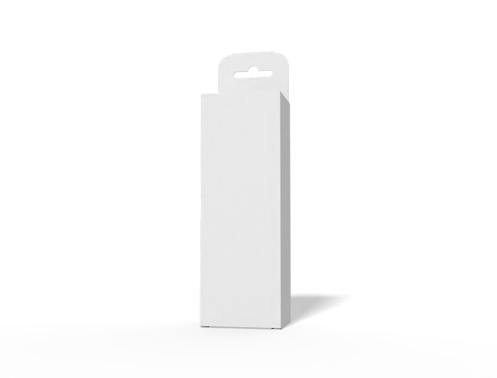 Agarbatti box with hanging hole — White paperboard